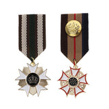 Maxbell 2 Pieces Fabric Medal Pendant Badge Men Women Cospaly Uniform Brooch Pin