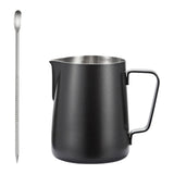 Maxbell Espresso Latte Art Cup 350ml Smooth Surface Milk Frothing Pitcher Jug Coffee Black
