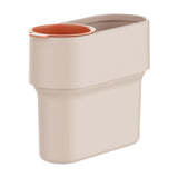Maxbell Trash Can with Removable Mini Cup Garbage Can for Bathroom Kitchen Guestroom Beige