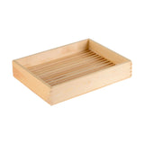 Maxbell Wood Serving Tray Rectangular Sashimi Tray for Hotels Wedding Buffet M