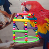 Maxbell Bird Swing Toys Wood Hammock Hanging Perch for Budgie Lovebirds Conures