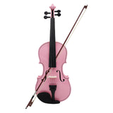 Maxbell 4/4 Full Size Violin Portable Starter Kits for Beginner Adults Kids Students pink