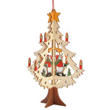 Maxbell 3D Wooden Christmas Xmas Tree Hanging Home Party Ornaments Decorations A