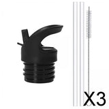 Maxbell 3xStraw Lid Accessories Insulated Simple Flip Cleaning Brushes Handle