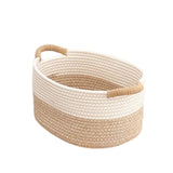 Maxbell 2xCotton Rope Woven Baskets for Organizing Portable Cat Dog Toy Bin Toy Basket 22cmx16cmx11cm