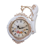 Maxbell Double Sided Wall Clock Battery Operated Non Ticking Silent Decorative Clock White