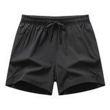 Maxbell Active Shorts Casual Beachwear Loose Fit Drawstring for Training Jogging Gym black XL