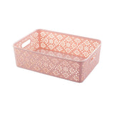 Maxbell Hollow Out Storage Basket Sundries Underwear Organizer Pink basket(large) - Aladdin Shoppers