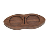 Maxbell Wooden Coffee Tamper Holder Multifunctional Espresso Tamper Station for Home Dark Brown