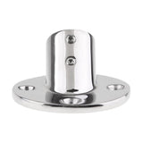 Marine Boat Hand Rail Fitting 60 Degree Round Base Fits 25mm (1 Inch) Tube/Pipe - Aladdin Shoppers