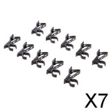 Maxbell 7x10 Pieces Portable Microphone Lapel Tie Lavalier Mic Metal Clip Holder 12mm
