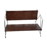 Maxbell Desktop Bookshelf Wood Vinyl Player Stand for Children Room Hotel Restaurant 47x27x21cm