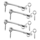 Maxbell 4Pcs Spring Hook Latch Compact for Bathroom Doors Pool Fencing Wooden Fences
