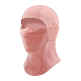 Kids Balaclava Ski Mask Warm Riding Hood for Running Outdoor Activities Bike Pink