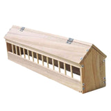 Maxbell Wooden Pigeon Feeder Pigeon Supplies Bird Feeding Bowl for Birds Garden Home 80cm