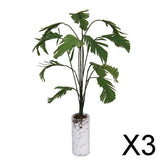 Maxbell 3x1/12 Green Banana Tree In White Bottle Dollhouse Miniature Garden Accessory