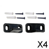 Maxbell 4x2Pcs Door Guides Bottom Track Guide Durable for Living Room Home Wooden Door
