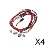 Maxbell 4xLED Night 5mm 3mm Headlamps Headlights 4LED Light for RC 1:10 Car