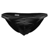 Maxbell Sexy Men's Shiny Imitation Leather Pouch Mini Briefs Underwear XL Black