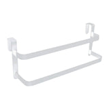 Maxbell over The Door Towel Rack Space Saving Organizer for Bathroom Washcloths Door White