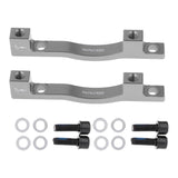 Maxbell Maxbell 2 Pieces 203mm MTB Bicycle Front & Rear Disc Brake Mount Adaptor Titanium