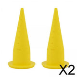 Maxbell 2x2 Piece Fishing Boilie Spare Nozzles Bait Making Accessories Yellow