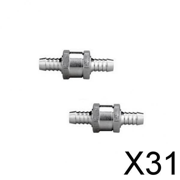 Maxbell 31x2 Pcs 10mm Non Return Fuel Line Oil Petrol Diesel Water One Way Check Valve