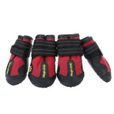 Maxbell Maxbell 4-Pack Pet Dog Waterproof Rain Shoes Snow Boots with Rugged Sole M Red