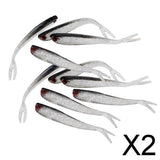 Maxbell 2x10 Pieces Artificial Soft Fishing Lures Baits Lifelike Fish Swimbaits 10cm