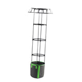 Maxbell Garden Trellis Black Metal Plant Trellis for Climbing Plants Cucumbers Vines 135x50cm