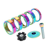 Maxbell 5 Pieces Bicycle Front Stem Washers 1-1/8" 5mm 10mm Gasket Bike Fork Spacers