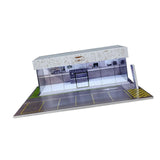 Maxbell 1/64 Model Car Display Case Ornament Micro Landscape Decor Miniature Scenery Milk Coffee Shop