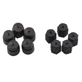 Maxbell 12x10 Pieces AC A/C Charging Port Service Caps R134a R12 13mm & 16mm Black