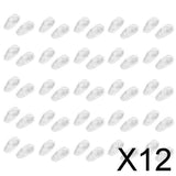 Maxbell 12x25 Pairs S09 Screw in Silicone Eyeglass Sunglass Nose Pads