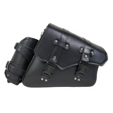 Maxbell Motorcycle Side Saddlebag Practical Compact with Detachable Water Cup Holder Right