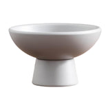 Maxbell Round Ceramic Flowerpot Floral Accessory for Indoor Outdoor TV Cabinet Patio Gray