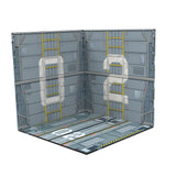 Maxbell 1/6 Scale Backdrop Storage Display for Action Figures Mini Diecast Car Dolls Parking lot