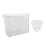 Maxbell Rice Storage Container Space Saving Sealed Grain Storage Bin for Sugar Flour clear