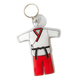 Maxbell 4xTaekwondo Keychain Metal Keyring Cute Bag Charms Key Holder Sports Keychains Red