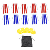 Maxbell Maxbell Flag Football Belts with Flags Equipment Waist Flag for Adults Outdoor Match 10 Belts