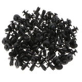 Maxbell 2x100Pcs Plastic Rivets Car Bumper Fender Clips Door Panel Screws 6mm Hole Dia