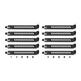 Maxbell 10 Pieces PCI Slot Cover Bracket Vented with Screws Expansion Blanking Plate