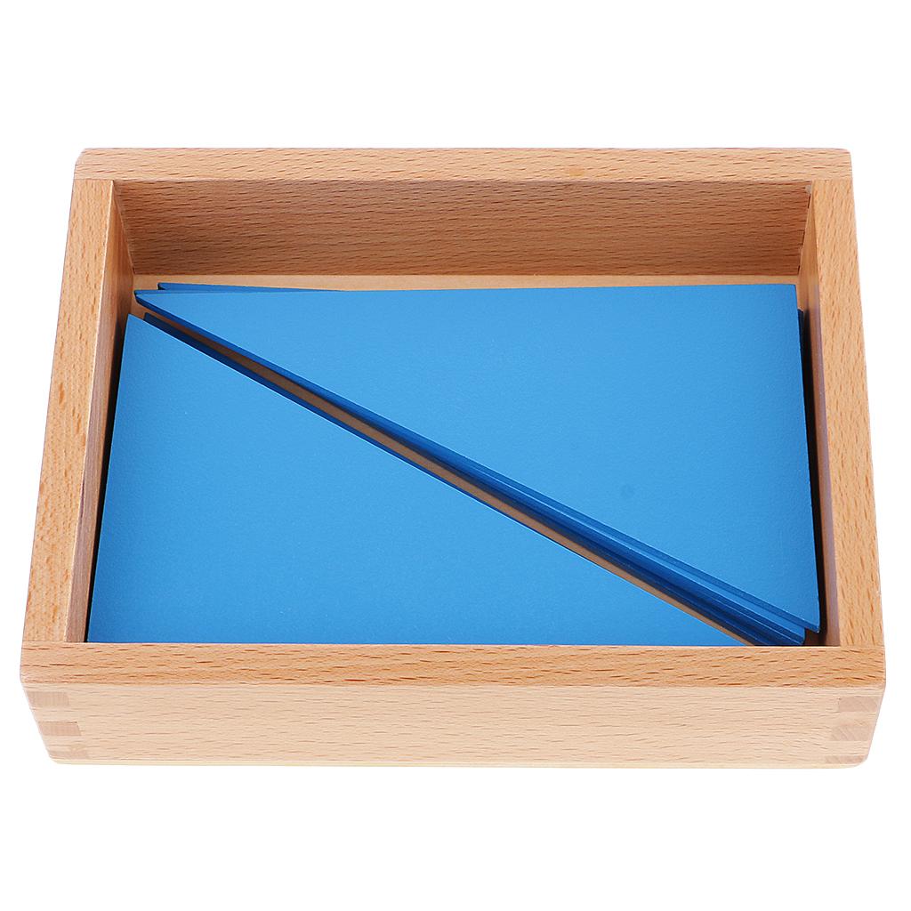 Maxbell Maxbell A Box of Wooden Blue Triangle Constructive Toy for Kids Intelligence Developing Toy