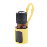 Maxbell Maxbell 5ml Empty Refillable Essential Oil Bottles Case with Silicone Sleeve Yellow