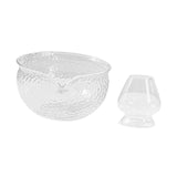 Maxbell Glass Matcha Set Bowl and Whisk Holder with Spout for Tea Lover Multipurpose