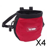 Maxbell 4xRock Climbing Chalk Bag Waist Bag For Outdoor Sports Belt Strap Pouch Red