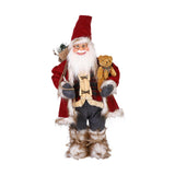 Maxbell Christmas Doll Decorative Santa Claus Figurine for Holiday Table Desk Indoor L