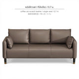 Maxbell Durable Cat Scratch Fabric Sofa for Small Apartments BROWN CL SINGLE 0.7M