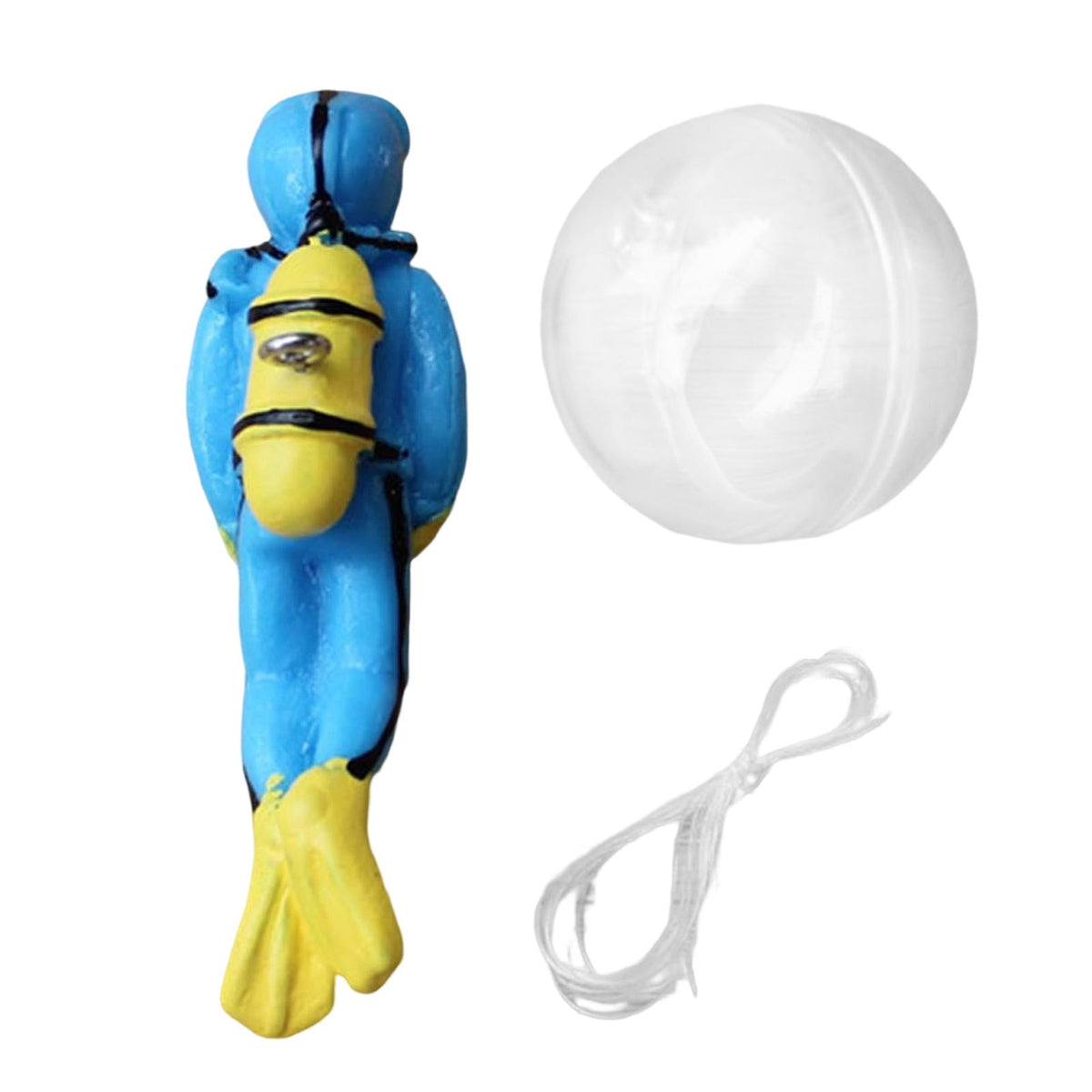 Maxbell Maxbell Miniature Diver Action Figure Diving Model Ocean Scene Aquarium Decoration Blue