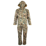 Bionic Camouflage Hunting Clothes Leaf Waterproof Jacket + Pants Suit M
